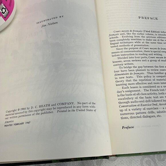 Cours Moyen De Français Hardcover Book By John B. Dale & Magdalene L. Dale - Picture 5 of 5